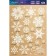Window sticker "flickering snowflakes", reusable, 33 x 50 cm, new year
