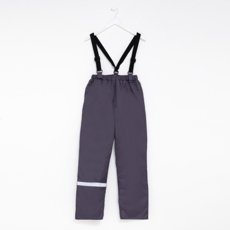 Pants are children insulated, graphite color, height 116 cm-5