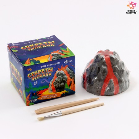 Set for excavations "Secrets of volcano", with tools, volcanic stones