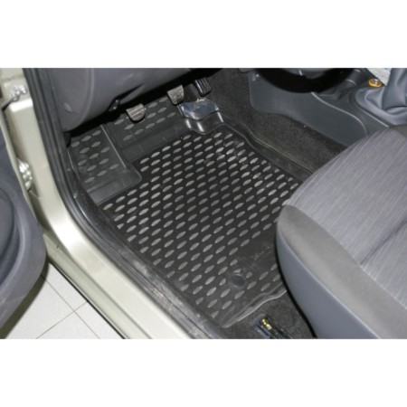 3D rugs in the Renault Logan Salon 2004-2009, 2010-2016, 4 pcs. (polyurethane)