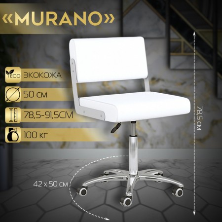 Chair for the master murano, white color