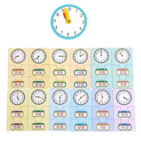 Game and training set “Study Time”, Puzzles, Book, Clock, Stickers-7