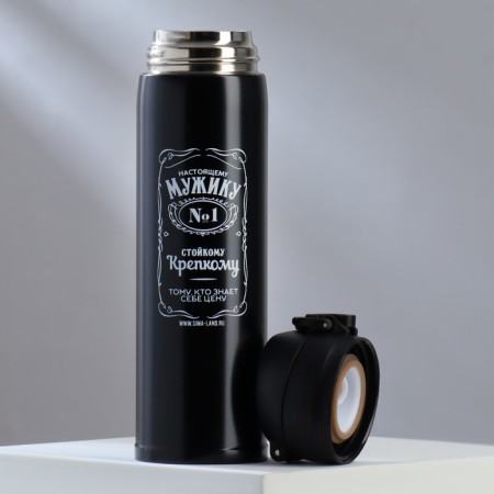 Thermos "real man", black 450 ml-2