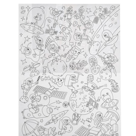 The longest coloring "Cosmos", size - 29.7 × 101 cm-5