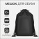 Bag for shoes on the lace, black color