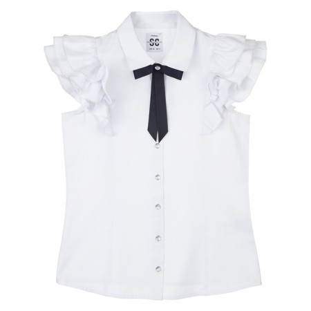 Blouse with a removable bow, height 146 cm-8