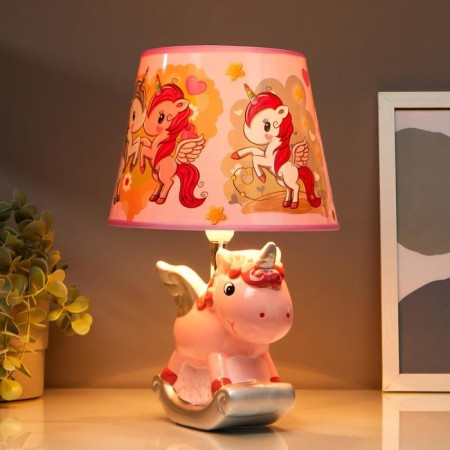 Table lamp "Unicorn" Pink E14 40W 220V 32x20x20 cm Risalux-1