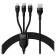 Cable 3 in 1 Baseus, Microusb+Type -C+Lightning - USB, 100 W, 1.2 m, black