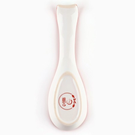 New Year! New Year's ceramic stand under the spoon "Gingerbread men", 7 x 22.3 cm, white color-2