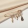 Pin "Classic" notes, 5.5 cm, white-black color in gold
