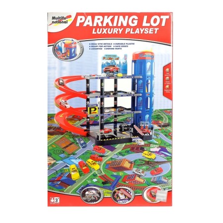 Parking "Mega Parking", 6 metal machines + rug-10