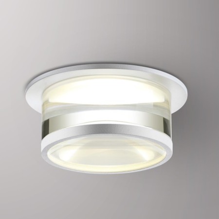 Lamp built -in Novotech. GEM, 9W, GU10, 58x98x98 mm, white color