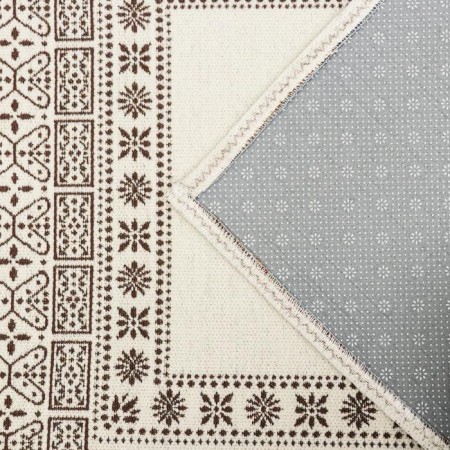 Savanna bathroom mat, 60 × 90 cm, white-brown color-2