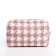 Cosmetic bag with lightning, white/pink color