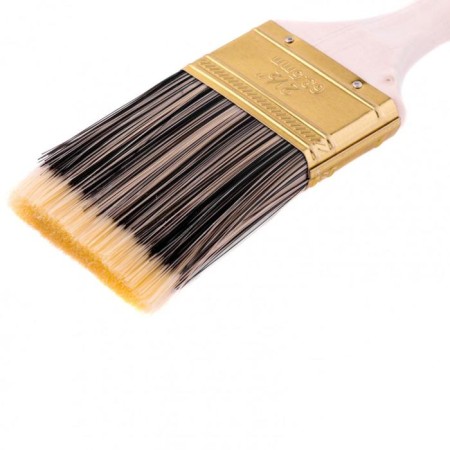 Brush flat MTX 83224, Golden, artificial bristles, wooden pen, 2.5 "-1