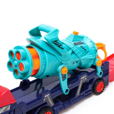 TruckBlaster truck shoots soft bullets, with cars, launching-6