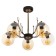 ARISA chandelier 5he27 40W black and gold 60x60x40 cm