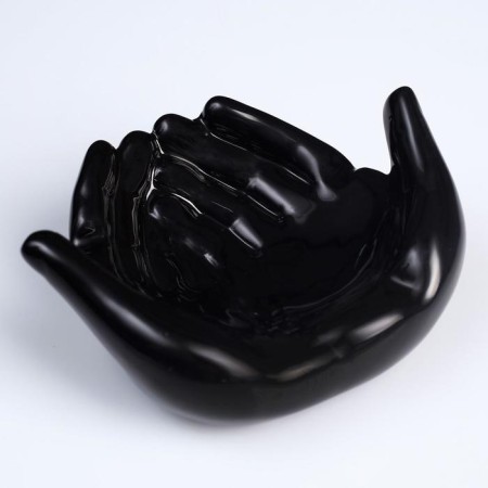 Ashtray "palms together", 15 x 12 cm, mix-1