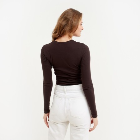 Longsliv Women's Minaku: Basic Line Chocolate Color, Rr. 44-3