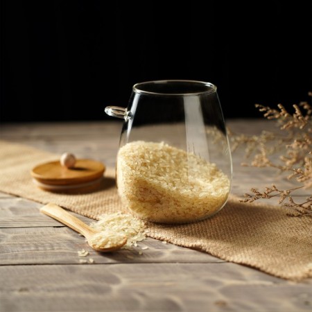 Glass Bank for bulk products "Eco" with a spoon, 1 l, 11.5 × 11 × 16 cm-5