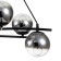 Suspension lamp 6x40W E14, size 68x33x104 cm