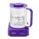Electric ketter KitFort KT-6191, glass, 1.3 l, 800 watts, white-violet