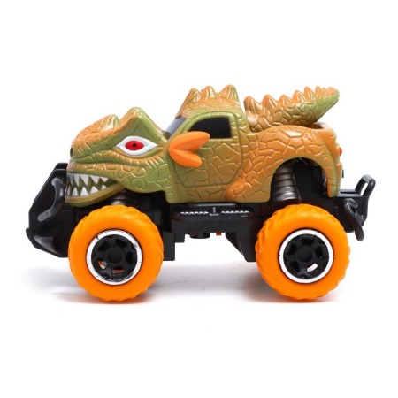 Dino radio -controlled jeep works on batteries, yellow color-1