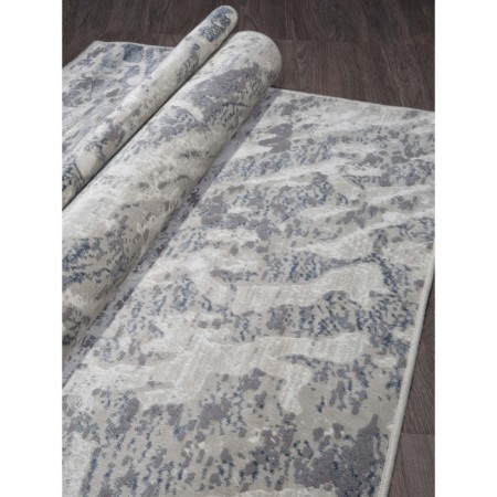 Rectangular carpet Merinos Silver, size 240x330 cm, color Silver-d.blue-1