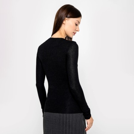 Female jumper, black color, size 42-1