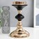 Summary Metal for 1 candle "Black Night" Gold 19x11x11 cm