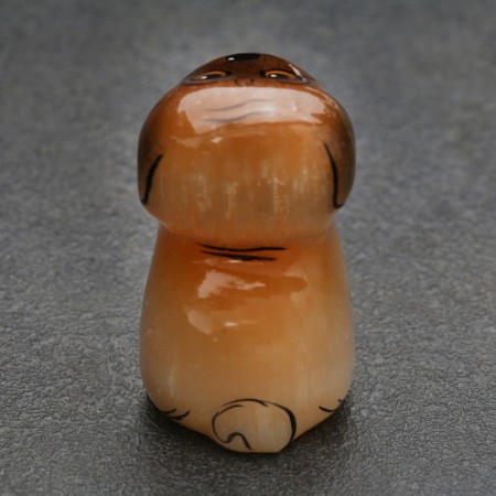 Souvenir "dog Mopsik", Selenite, 4x3x3 cm-2