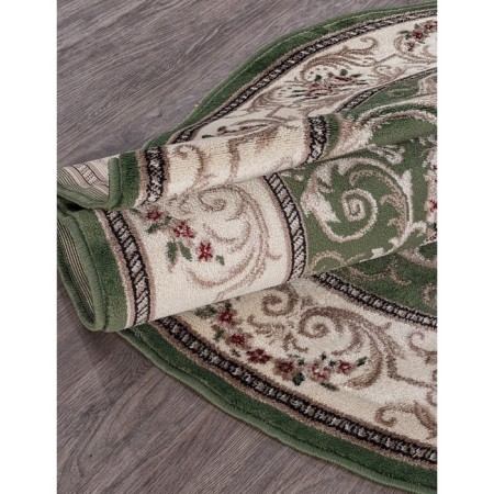 Oval carpet Merinos colizey, size 100x200 cm, color Green-2