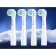 Nozzles for an electric toothbrush, for careful cleaning, 4 pcs., In a set