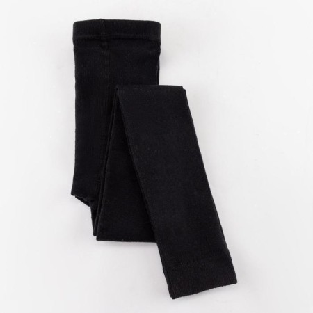 Baby wool leggings, black color, height 110-116