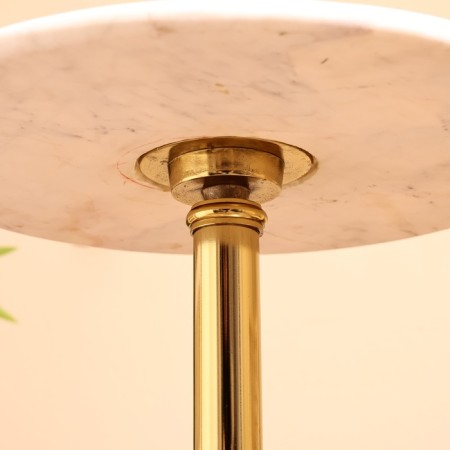 Coffee table 40x40x59 cm, marble, aluminum, tree-5