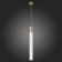 STL LUCE Sus. SL1229.313.01. Terni. 1x5 W, GU10, 4000K, 6x6x60 cm, brass color