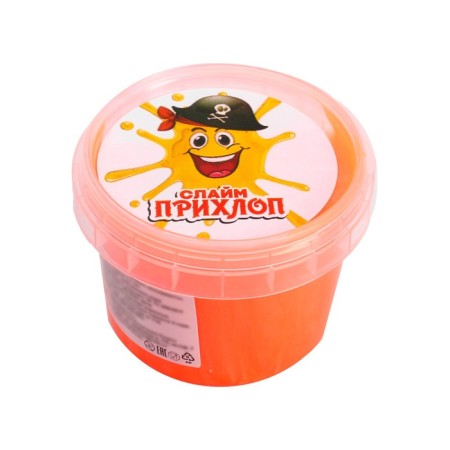 Slime "mother -of -pearl" orange, 100 g