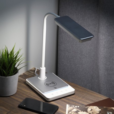 NLED-499-10W-W desktop lamp with a white base