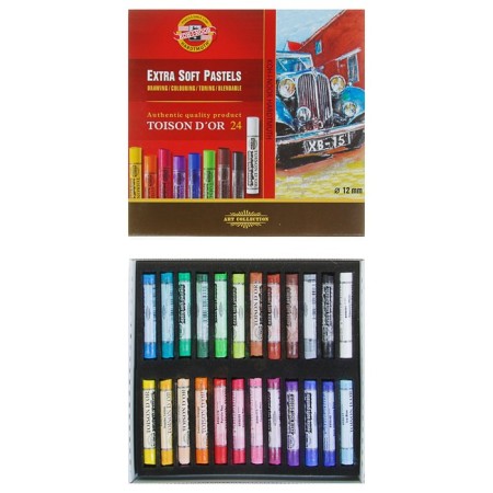 Pastel Toison d`or dry, soft art, 24 colors
