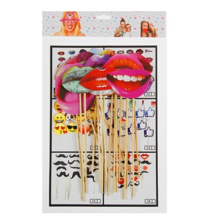 Carnival set for the photo shoot "Lips", 20 items-2