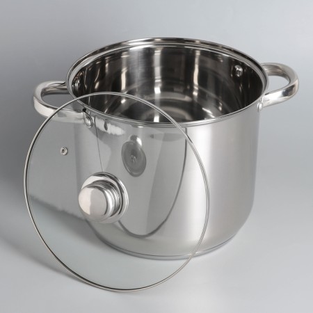 Magistro Grande stainless steel pan, 7.1 l, with a lid, capsule, induction-1