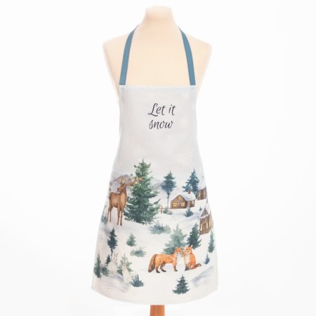 Apron "Ethel" Forest Animals 60x70cm, 100% HL, sarzha 190 g/m2-7