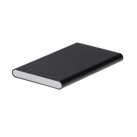 External battery Luazon PB-17, 4000 mAh, USB, 1 A, indicator, thin case, metal, black-4