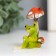 Souvenir Polystone "Frog under the mushroom - rest" 6x3x5.4 cm