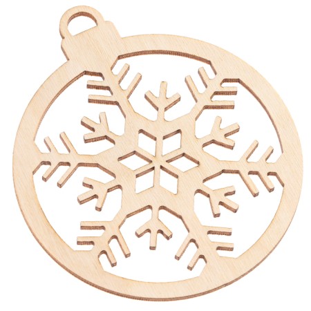 New Year's blanks for creativity "New Year! Balls with snowflakes ", 5 pcs-4
