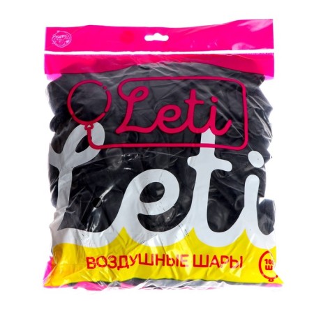 Latex ball 12 ", metal, set 100 pcs., Black color-2
