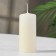 Candle - Aromatic cylinder "Vanilla", 4x9 cm, 11 hours, 88 g, beige