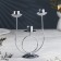 Climber "Trio" metal for 3 candles, 17x18 cm, chrome