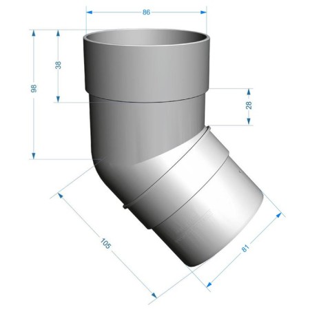 Knee 45 ° Döcke Premium Chest-1