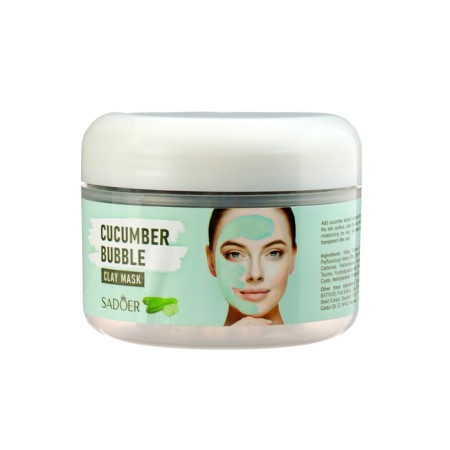 Bubble green face mask, oxygen with cucumber, deep cleansing and moisturizing, 100 g-1